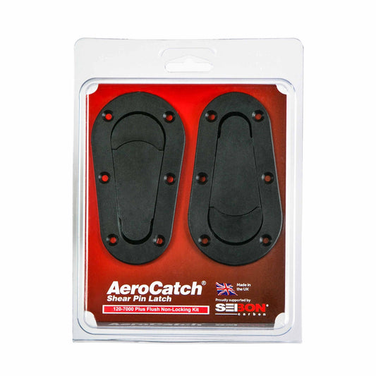 AeroCatch Plus Flush Hood Latch And Pin Kit - Black - No Lock - Seibon Edition - Partsaccessoriesusa