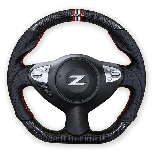BUDDY CLUB 2009-2020 Nissan 370Z Carbon Style Sport Steering Wheel - Partsaccessoriesusa