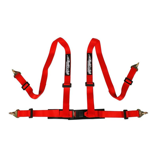 Buddy Club Racing Spec 4 Point Seat Harness - Red - Partsaccessoriesusa