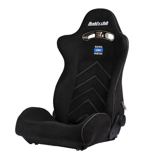 Buddy Club Racing Spec Sport Reclinable Seat - Black - Partsaccessoriesusa
