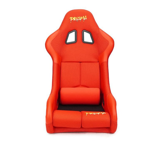 NRG Innovations® PRISMA FIA Competition Non-Reclinable Racing Seats with Competition Fabric - RED - Partsaccessoriesusa