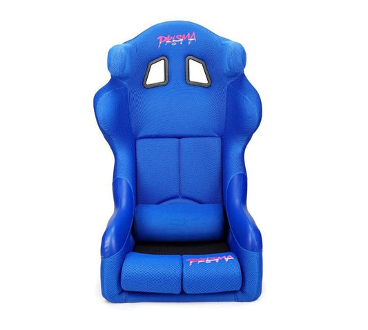 NRG Innovations® PRISMA FIA HALO Competition Non-Reclinable Racing Seats with Competition Fabric - BLUE - Partsaccessoriesusa