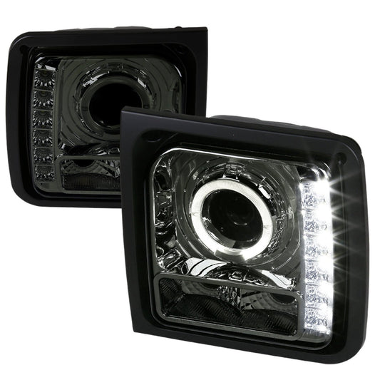 Spec-D Tuning 1997-2001 JEEP CHEROKEE PROJECTOR HEADLIGHTS W/SMD LED LIGHT STRIP - Partsaccessoriesusa