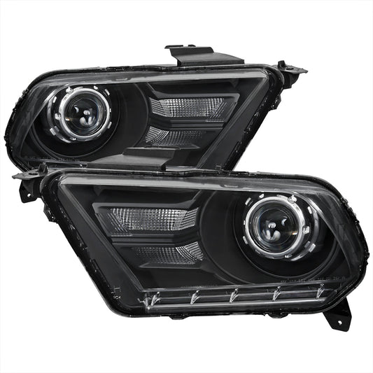 Spec-D Tuning 2010-2014 FORD MUSTANG RETROFIT STYLE PROJECTOR HEADLIGHTS - Partsaccessoriesusa